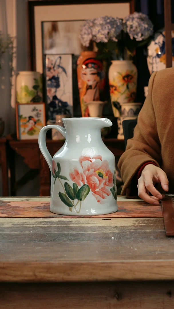 【闪购商品】瓷片景德镇纯手工釉下彩精品花瓶