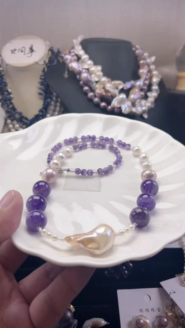 未镶嵌项链淡水珍珠【纯恬珠宝】