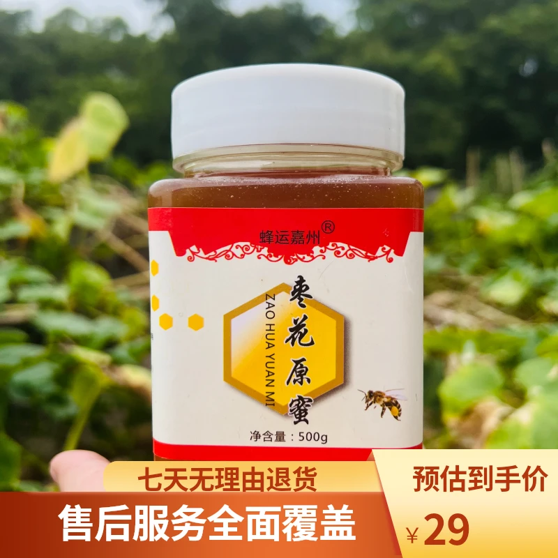 【假一赔十】到手一瓶 枣花蜜 成熟原蜜 四大蜜之一 蜂场直发 500g