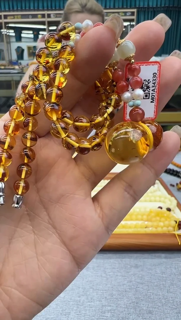 未镶嵌颈饰琥珀28秒拍号