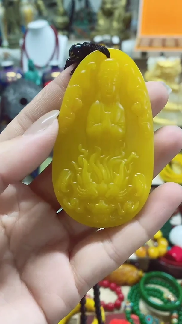 【闪购商品】和田玉（黄玉）颈饰未镶嵌主播推荐主播推荐