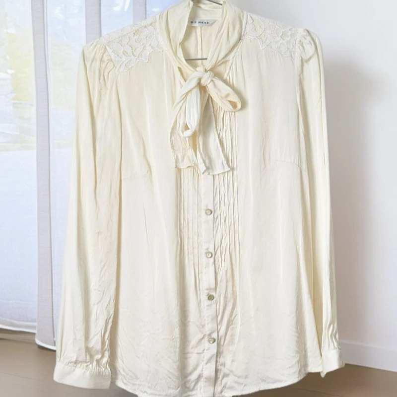 古着真丝桑蚕丝夏季衬衣衬衫时尚上衣半身裙印花连衣裙哈伦裤4