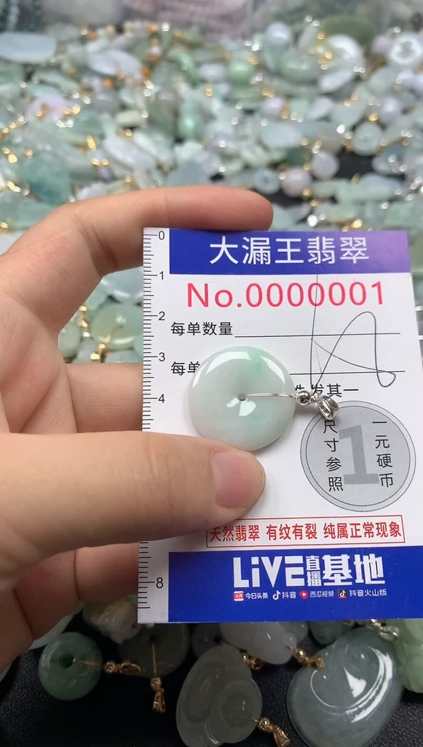 翡翠未镶嵌吊坠(不含链)001