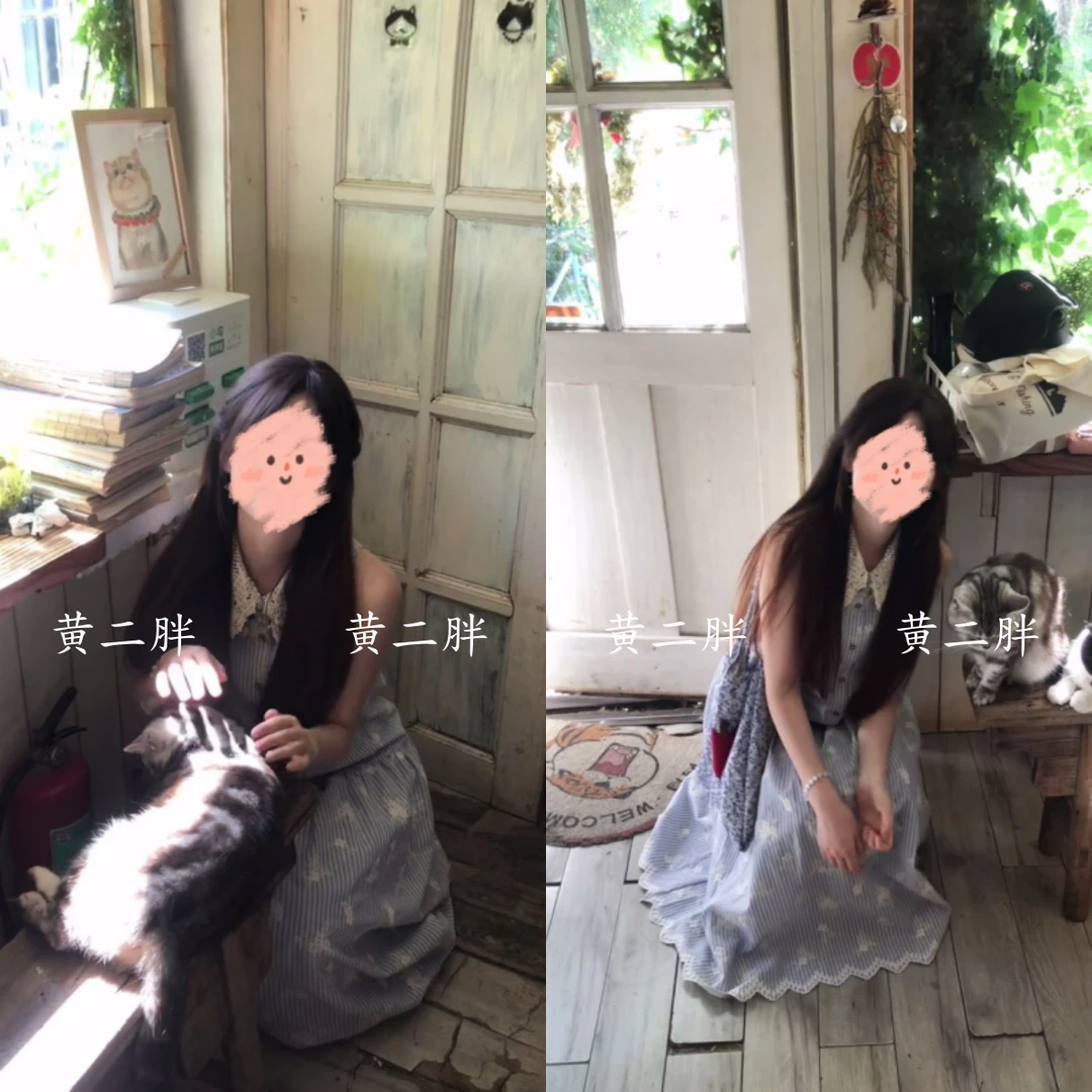 法式重工翻领蓝色条纹连衣裙女2025夏季新款度假海边长裙无袖背心