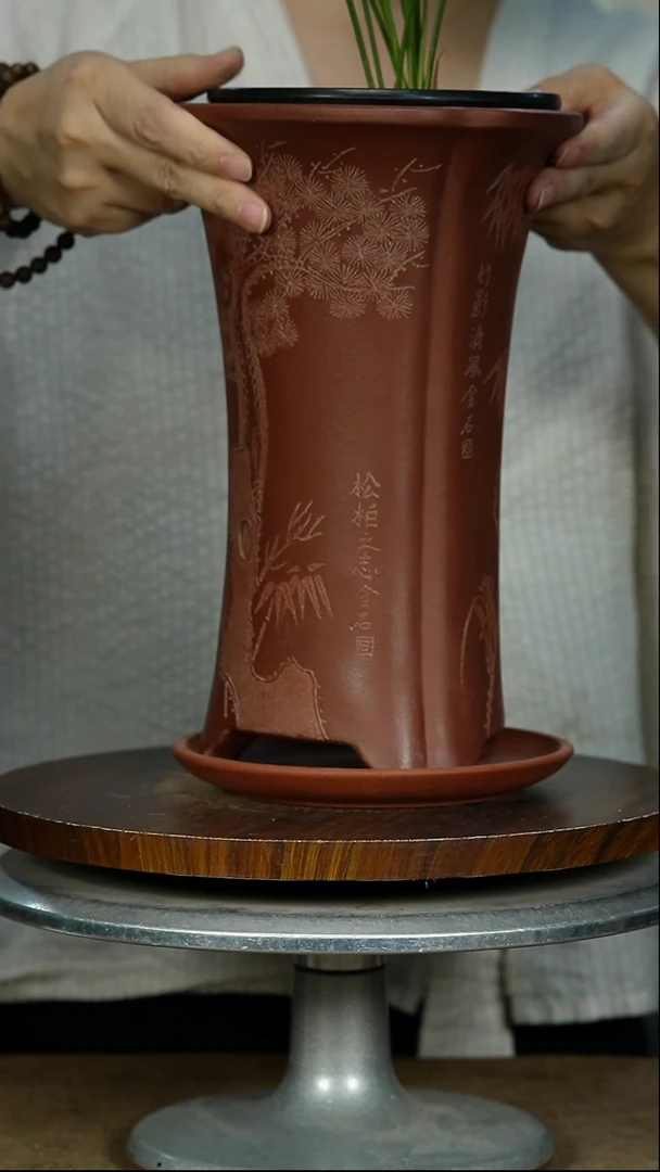 紫砂花盆4321+Z紫砂花盆紫砂