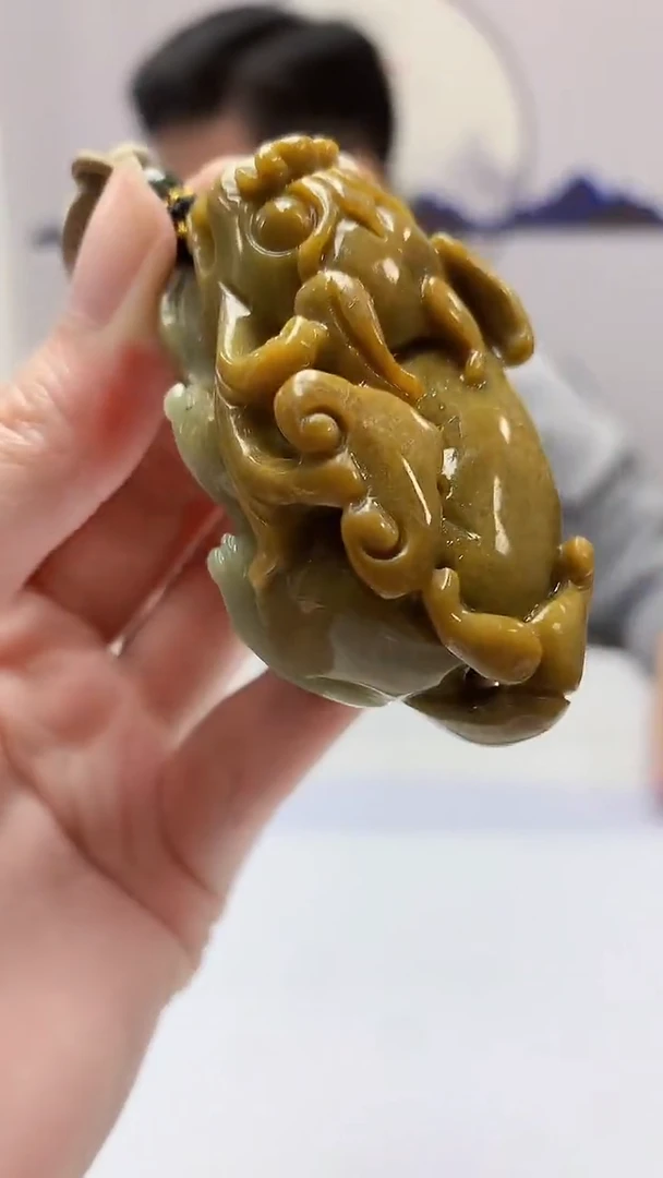 【闪购商品】定制翡翠未镶嵌4917zm-毛货挂件貔貅66