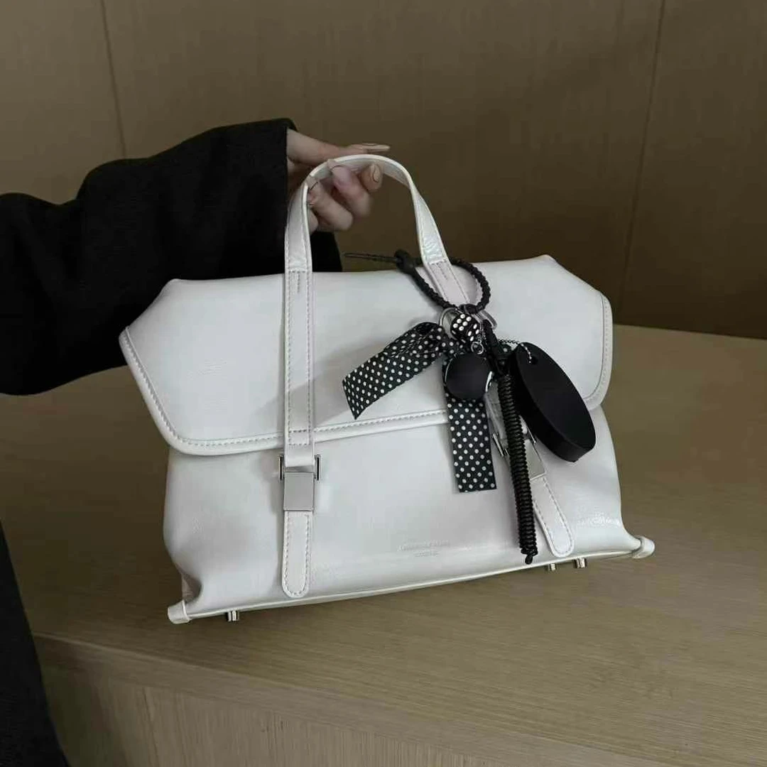 8503莱曼多斯大容量慵懒风软皮手提包高级感双肩包百搭单肩斜挎包