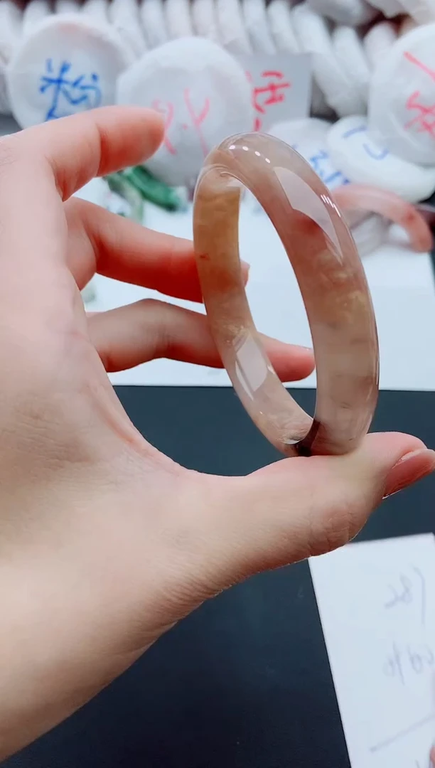 未镶嵌手镯石英质玉L87-59-60