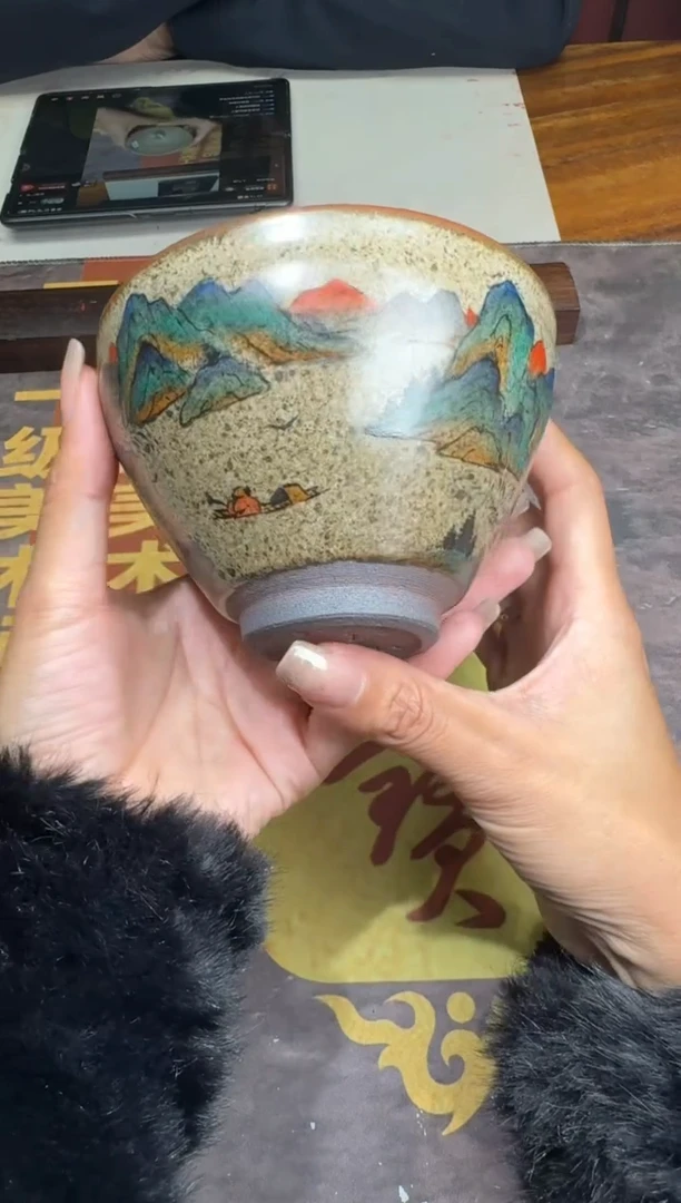 茶盏黄宝庆代表作千里江山55