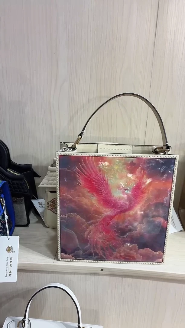 织物白?粉凤凰螺钿