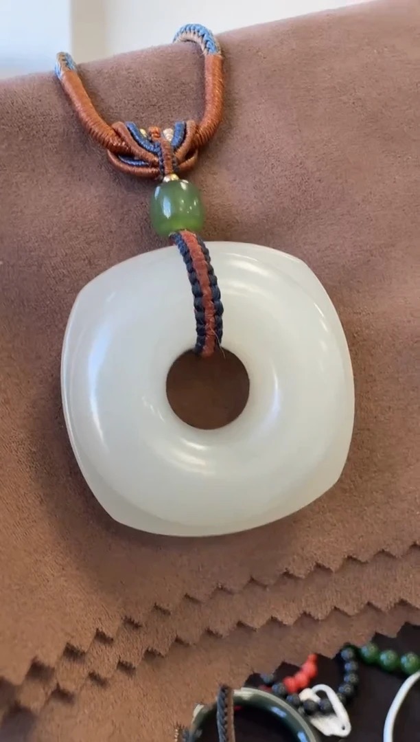 未镶嵌和田玉挂件（旗舰店专属）3370和田玉四方平安扣