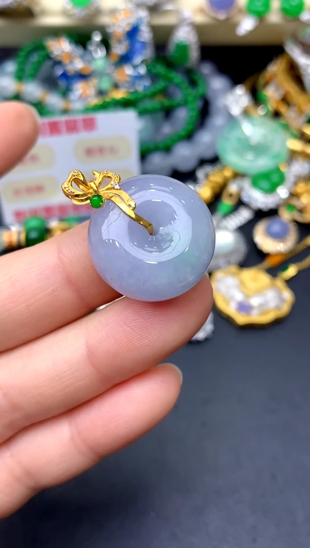 颈饰18K金镶嵌翡翠94 -中国好珍宝