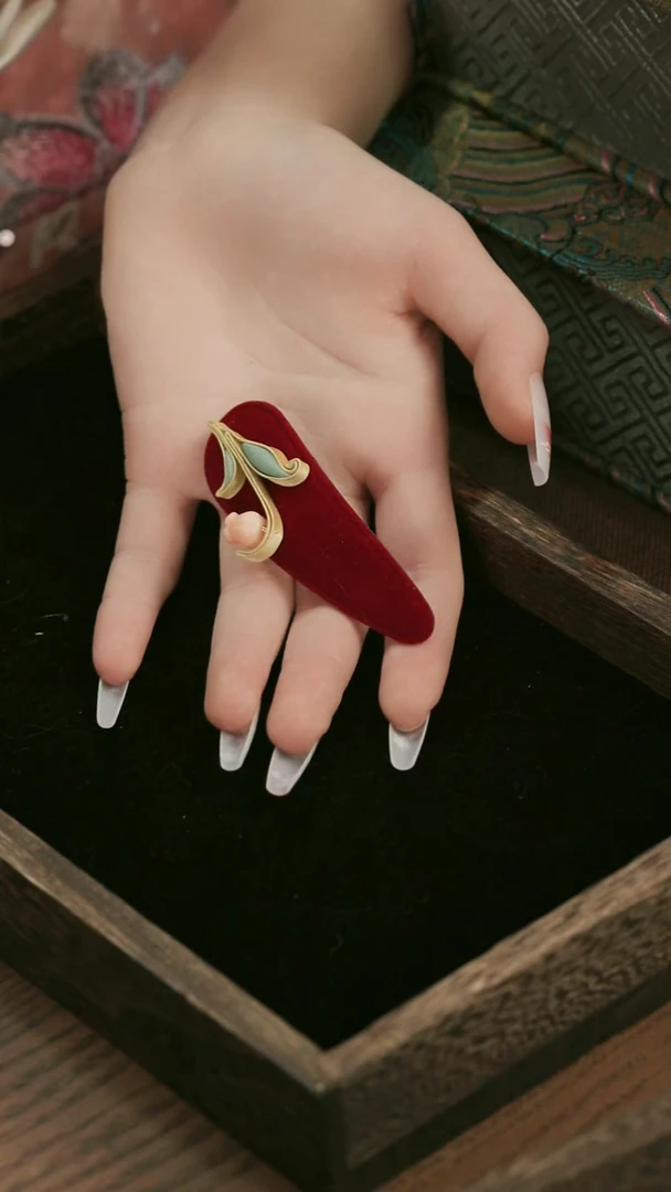 刺绣湘传礼盘扣发夹