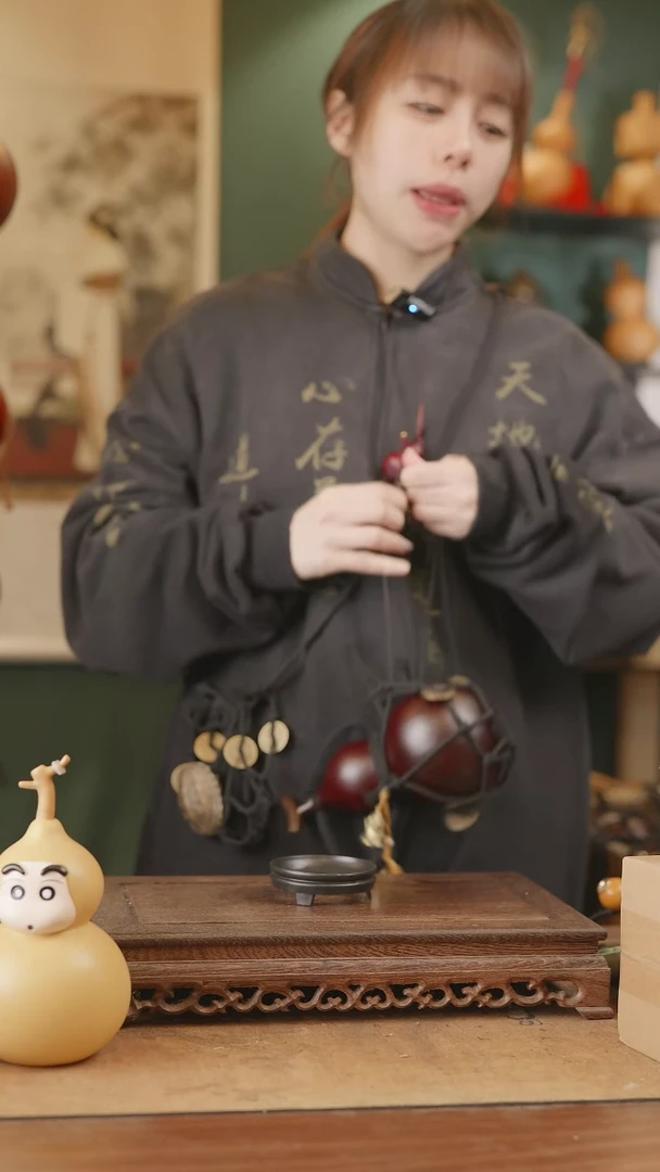 【闪购商品】85号精品天然大漆工艺防渗内胆酒葫芦~