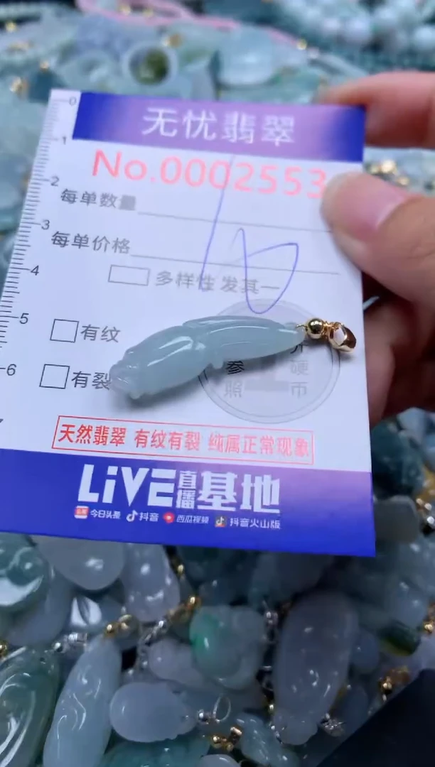 翡翠未镶嵌吊坠(不含链)2553