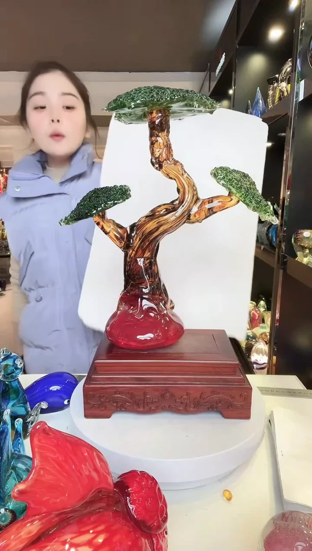 【闪购商品】茶盏琉璃摆件家居摆件 微瑕