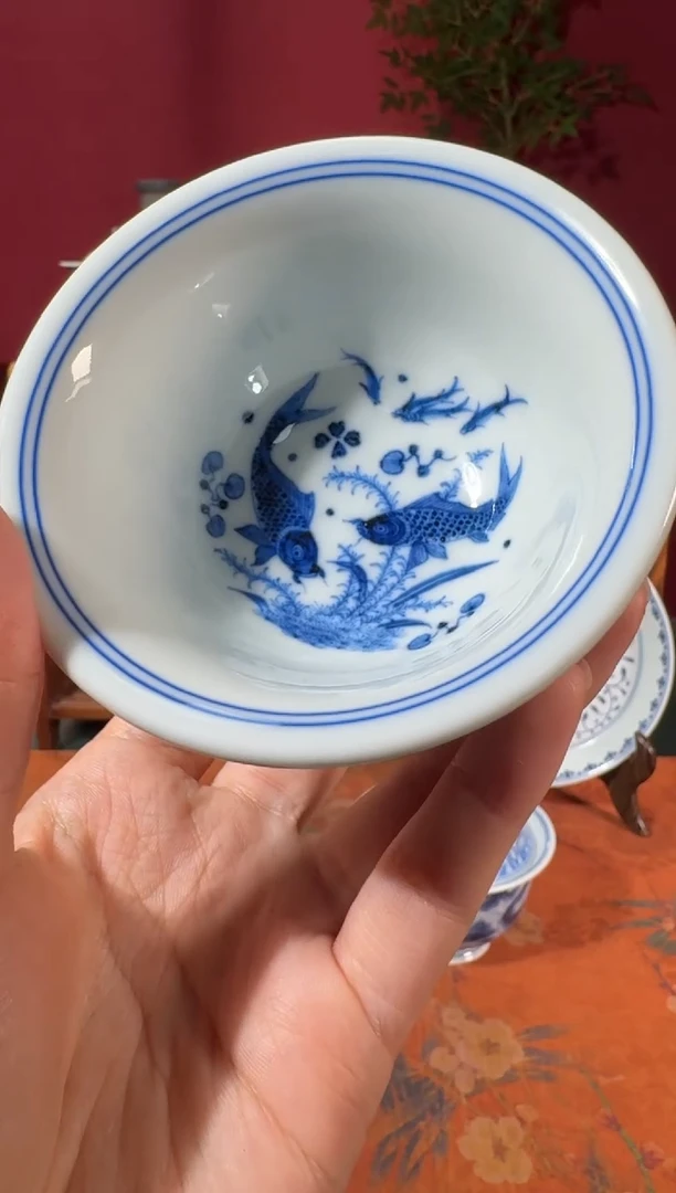 杯刘建锋大鱼小鱼压手杯