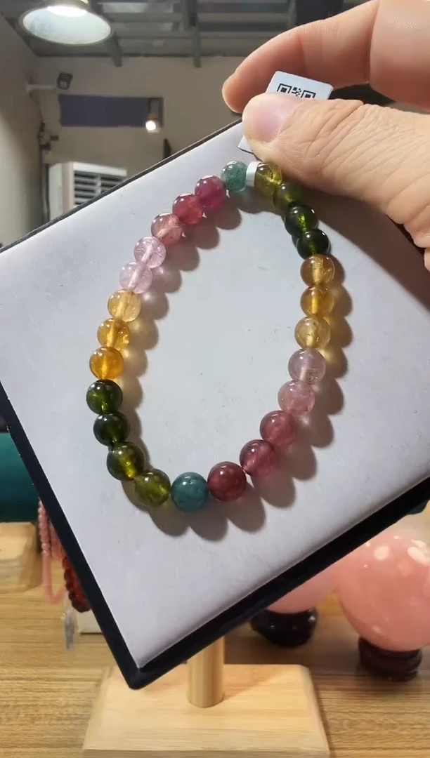 未镶嵌手链碧玺优0433 约7mm