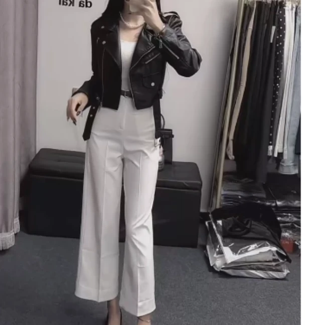 2025春季新款网红同款洋气气质韩版潮流女装爆款外套裤子oom