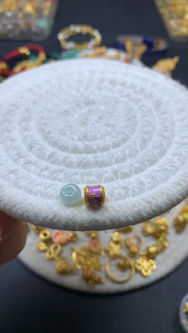 【闪购商品】翡翠颈饰未镶嵌翡翠配件足金