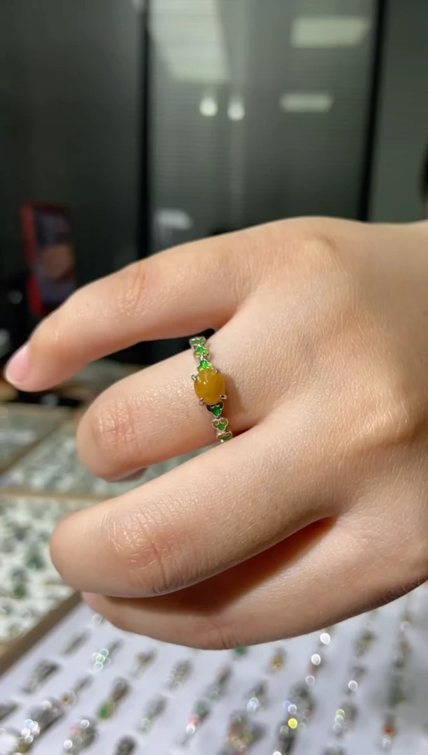 未镶嵌戒指翡翠天然翡翠A货9