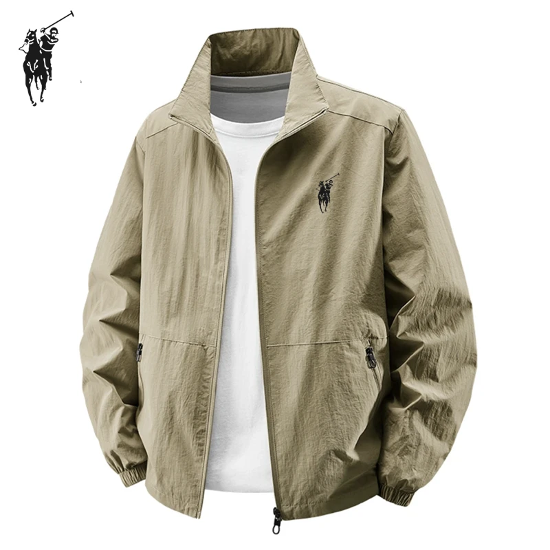 保罗艾布纳男士夹克外套防风防水户外三防冲锋衣宽松大码休闲外套