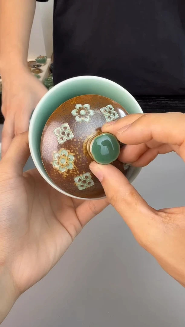 青瓷手工茶器不带礼盒包邮