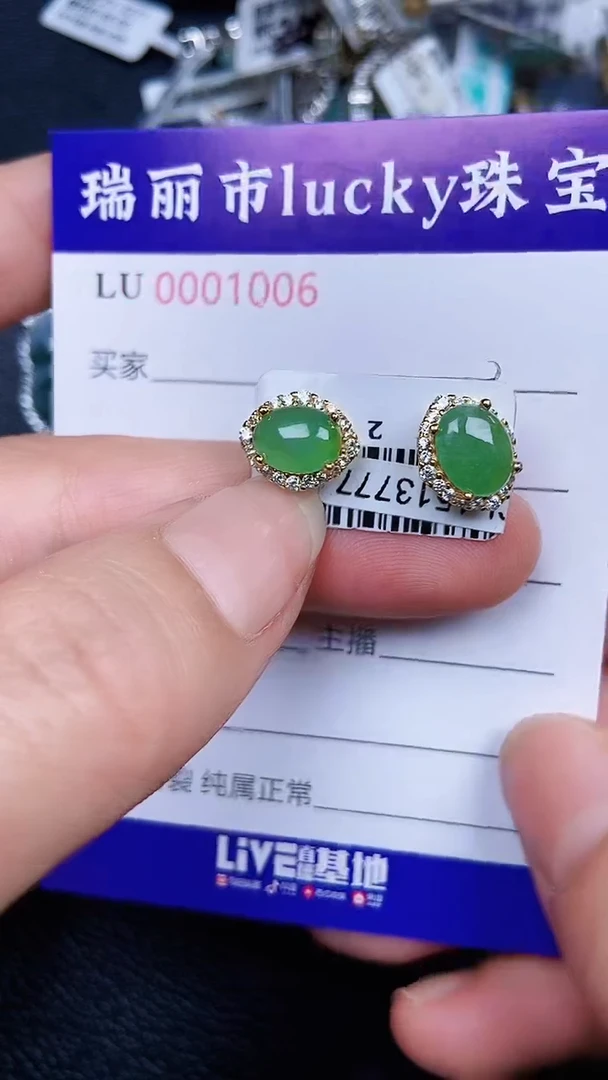 颈饰银S925镶嵌翡翠1006
