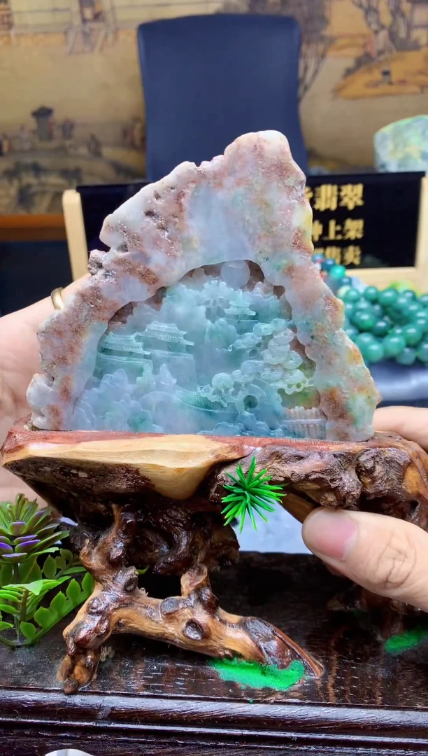 颈饰未镶嵌翡翠天然缅甸翡翠A货