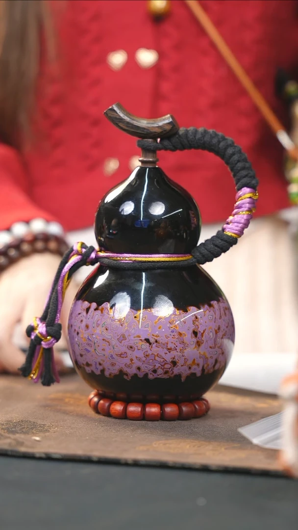【闪购商品】WB257漆艺酒葫芦不包手串及旋转底座