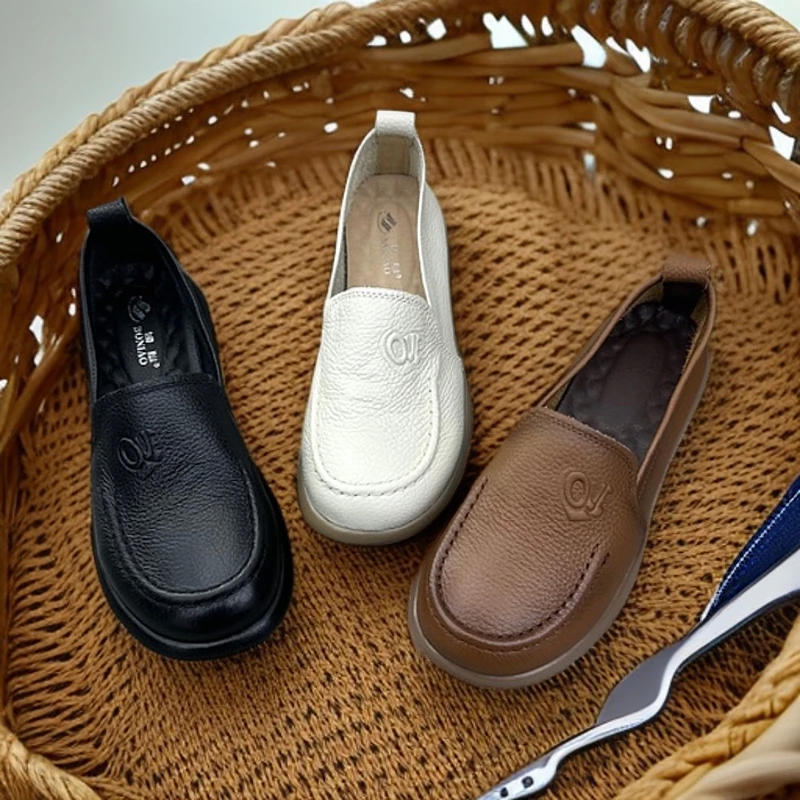 2530真皮乐福鞋厚底百搭休闲款