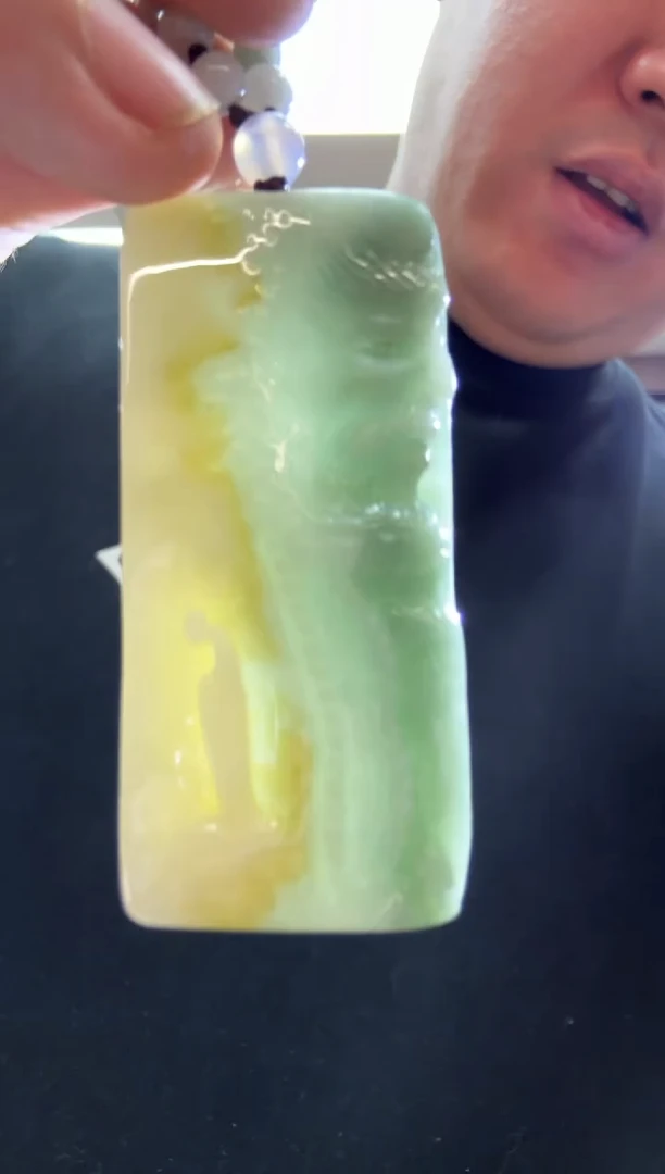 未镶嵌挂件翡翠A货翡翠孤品国雕谢林工