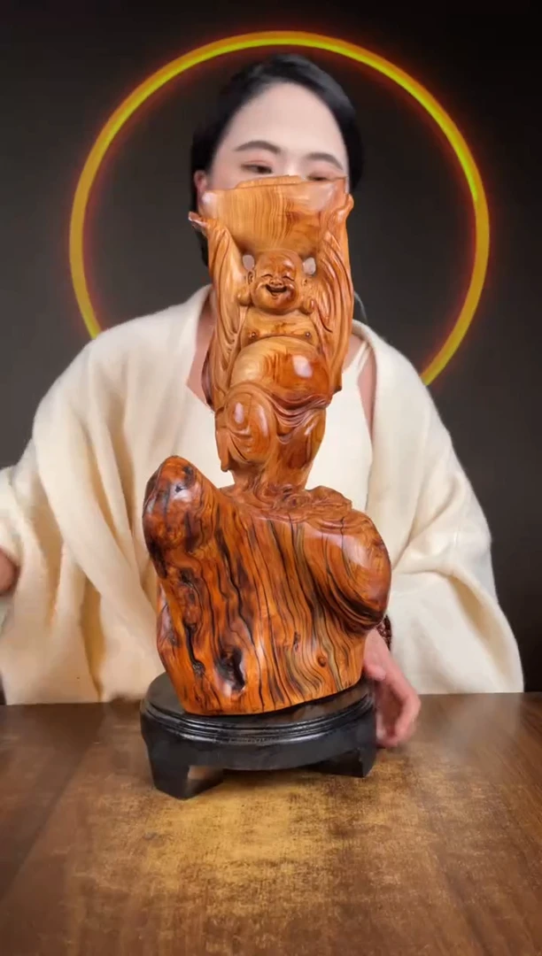 柏木（崖柏）手工摆件,先抢先得! 编号:124