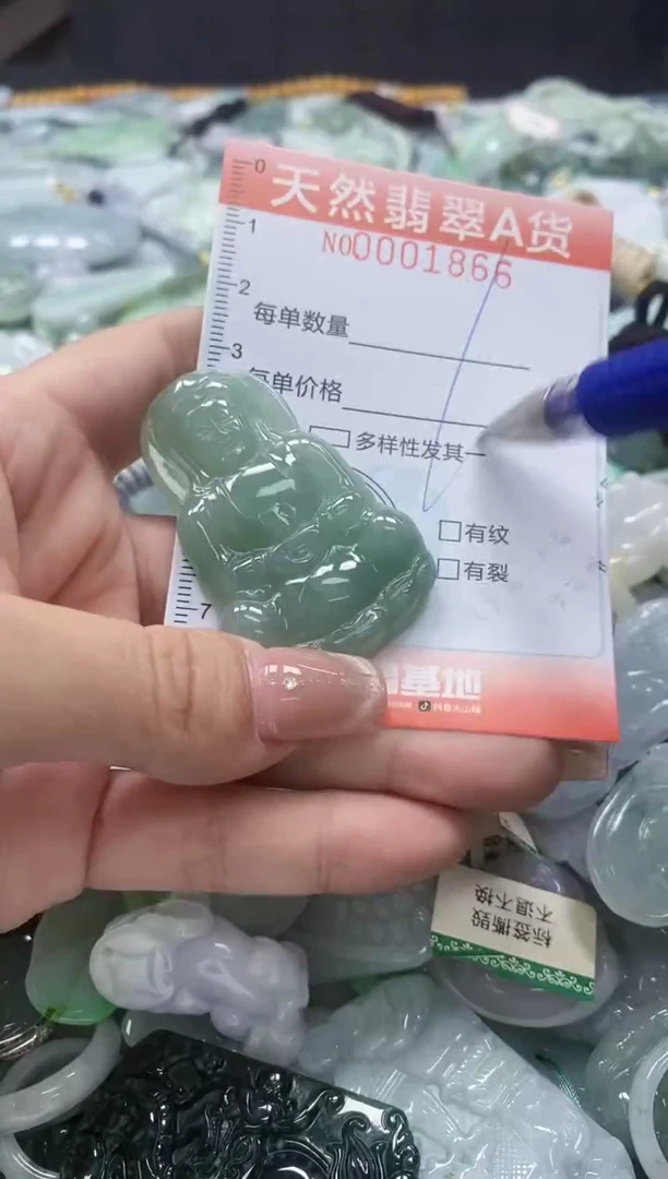 翡翠未镶嵌颈饰闪购001866