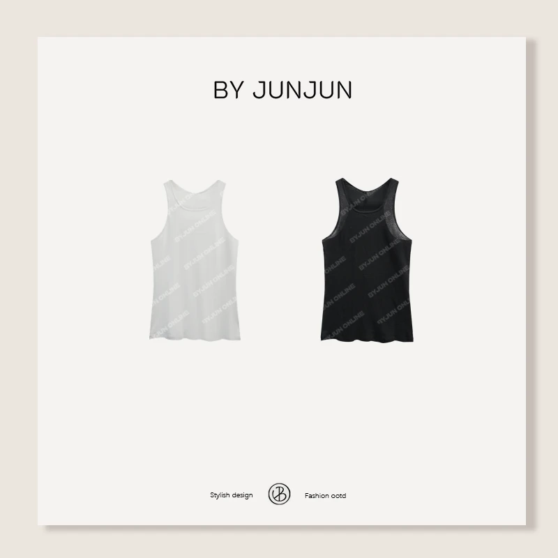 ByJunjun2025春款新品【果冻背心】 澳棉微透软糯背心C25B22333