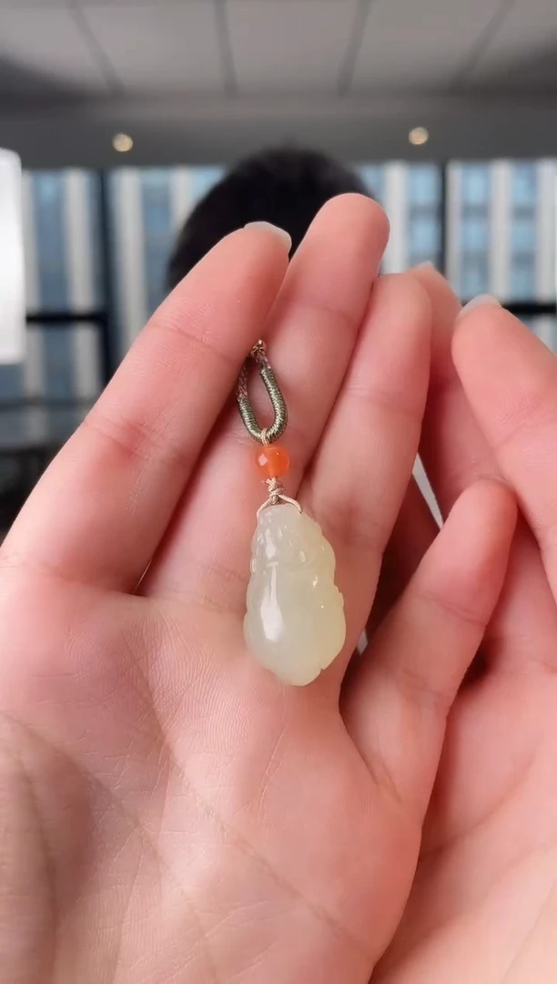 和田玉未镶嵌颈饰貔貅 无