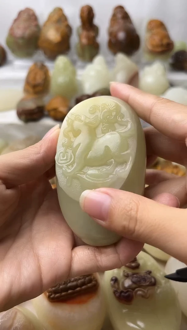 石材天然方解石棉纹正常介意勿拍不退换狗
