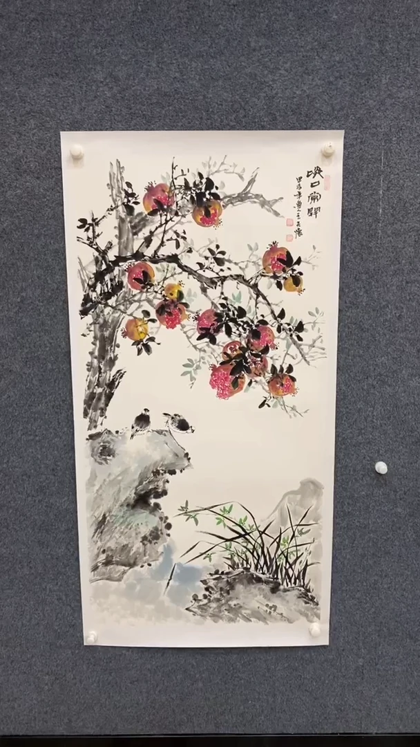 【闪购商品】国画1.20-王夫怀-四尺花鸟-075