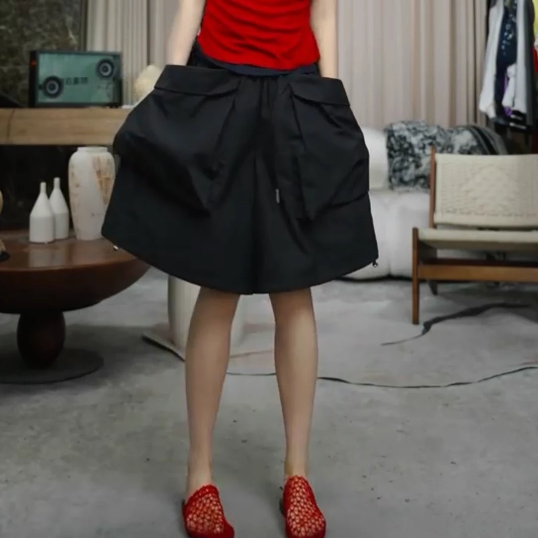 infobyfive福利夏季新款哪吒大口袋工装五分裤短裤中裤NF0505099