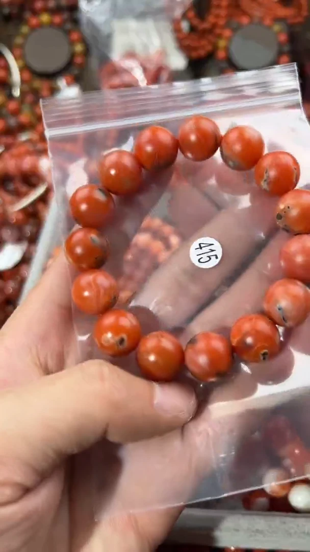 南红玛瑙手串未镶嵌14