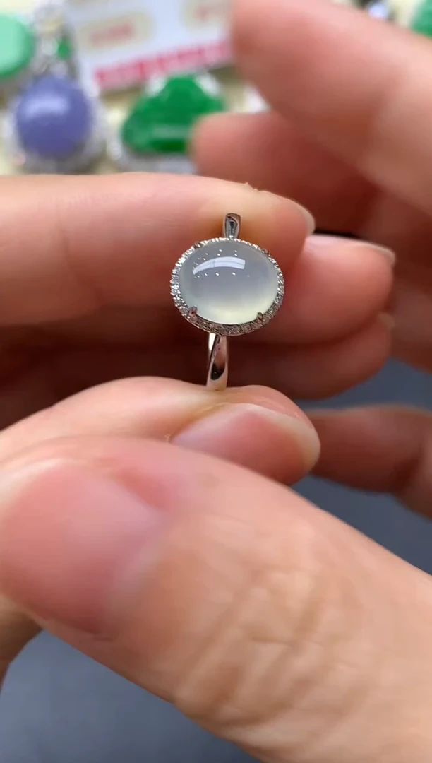 18K金镶嵌戒指翡翠290-中国好珍宝