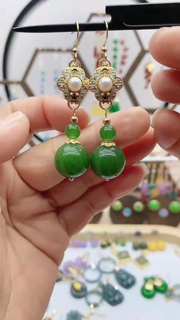 未镶嵌和田玉耳饰718