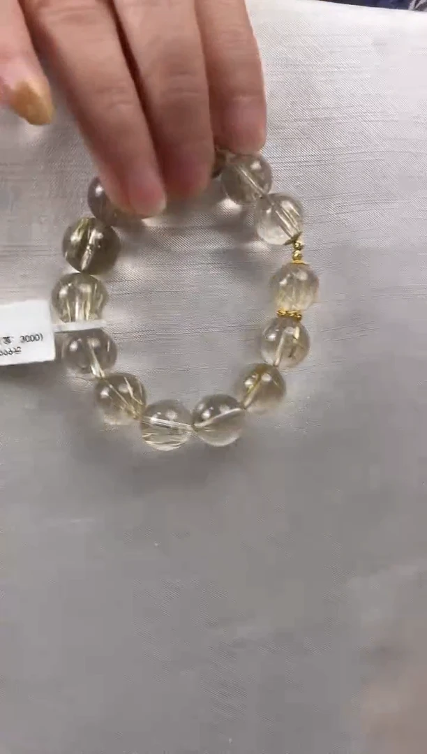 18K金镶嵌手串水晶天然