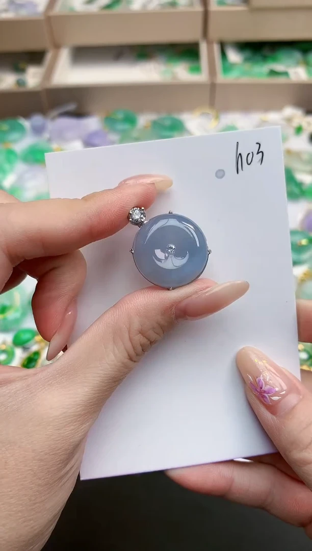 颈饰未镶嵌翡翠天然缅甸A货翡翠