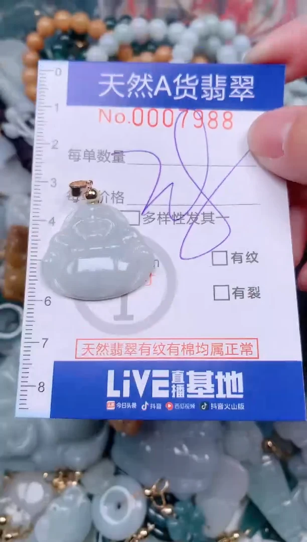 【闪购商品】翡翠挂件未镶嵌00007988