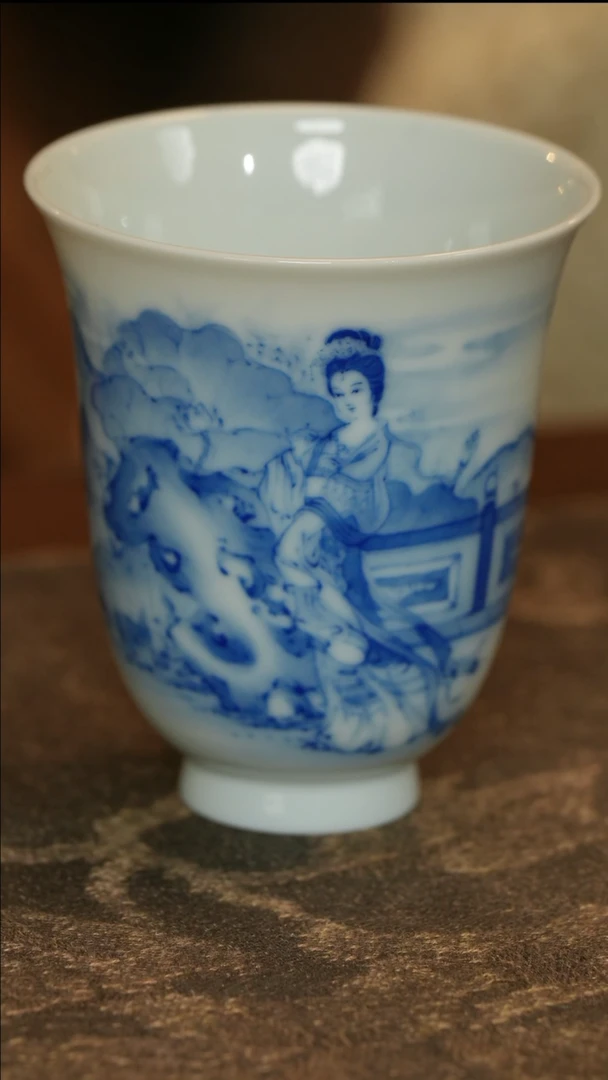 青花贵妃醉酒主人杯