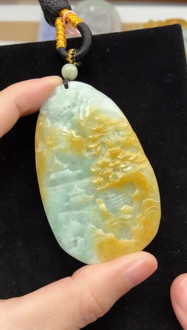 颈饰未镶嵌翡翠牌子