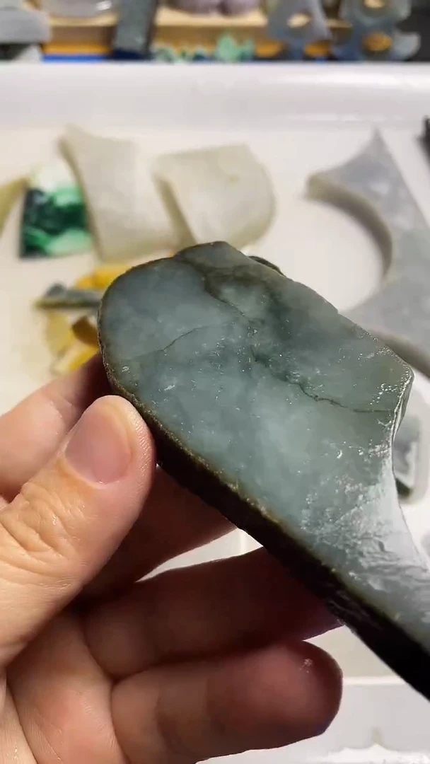 裸石翡翠冷翡翠小边料