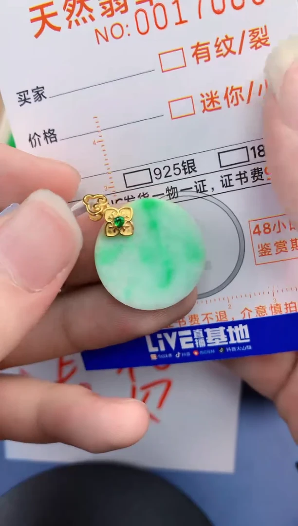 翡翠未镶嵌颈饰       1