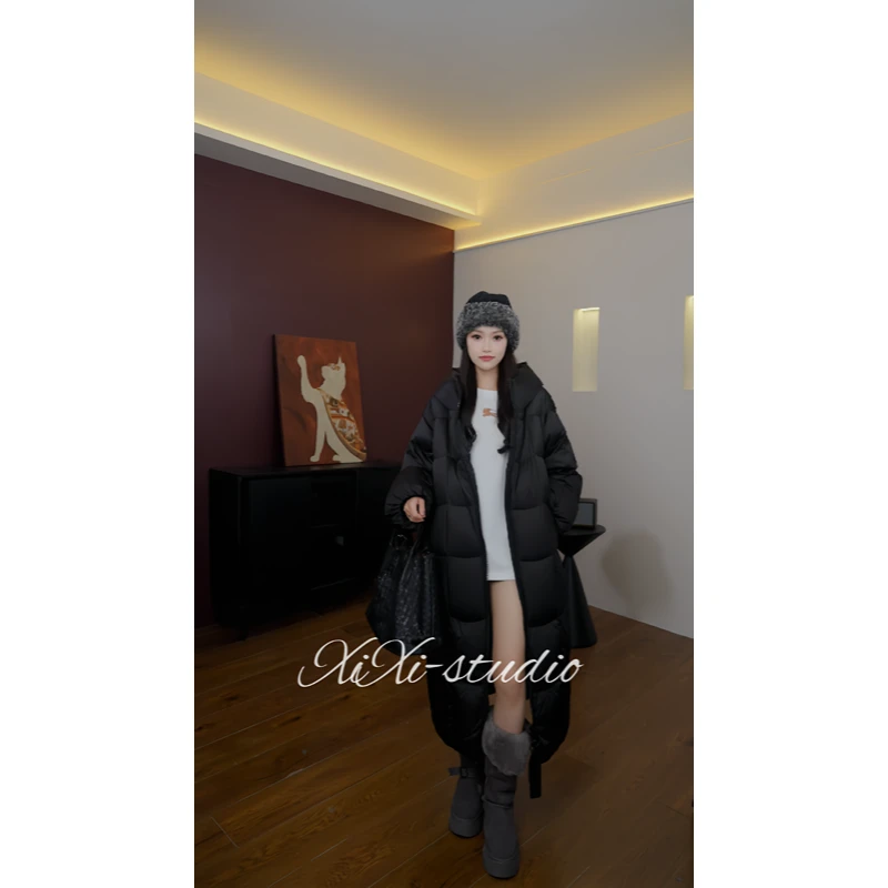 XiXi【冬日恋歌】2025羽绒服女反季大促羽绒服宽松加厚保暖白鸭绒